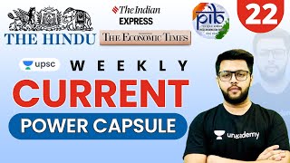 UPSC CSE Weekly Current Power Capsule - 22 by Siddharth Sir