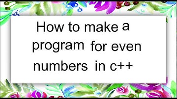 How to make a program for only even in c++ using while loop