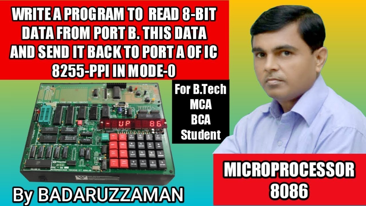 8255 Programmable Peripheral Interface - 8086 Microprocessor - YouTube