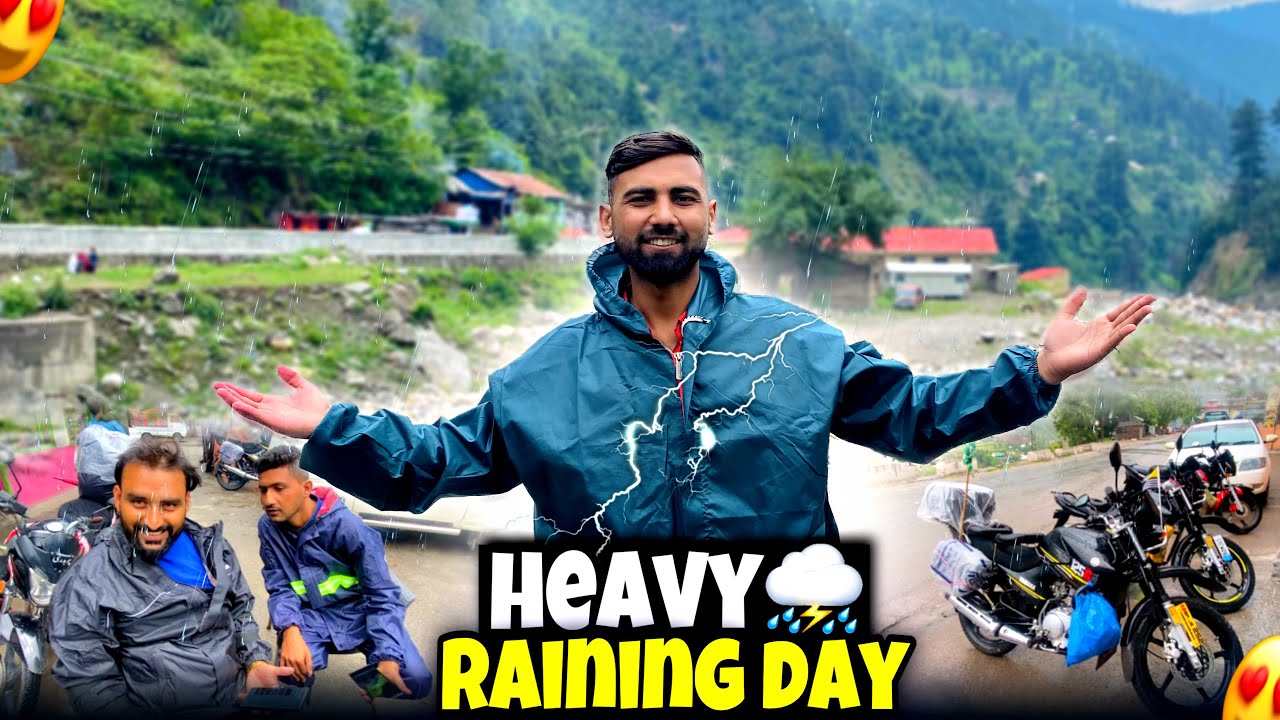 Travel Raining 😱It Became Difficult For Us to Travel in Heavy Rain/Heavy Raining Day/⛈ ...