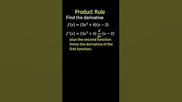 Product Rule for Derivatives #shorts #Calculus # maths #education