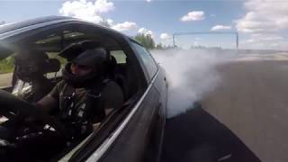 Ford Scorpio M50 turbo drifting with a chase car at Lapua 24.07.2019