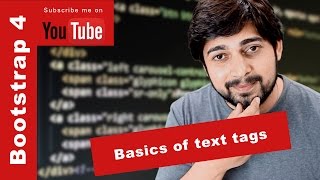 Basics of text tags in bootstrap 4