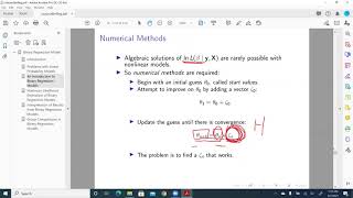Categorical Data Analysis: Binary Regression Numerical Method for Maximum Likelihood Estimation