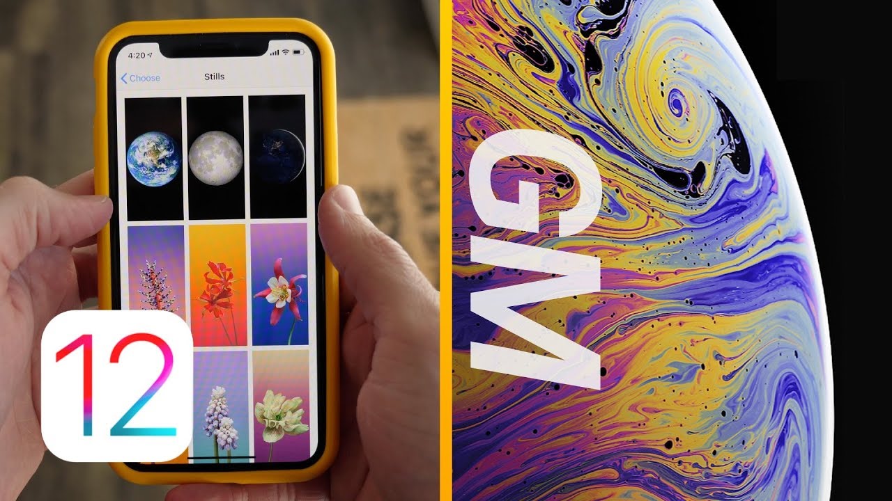 iOS 12 GM Released & Official iPhone XS Wallpapers! - YouTube