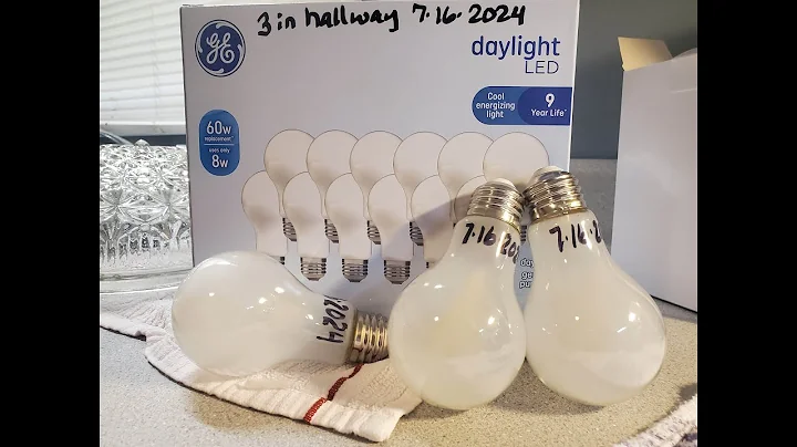 Great Value Light Bulbs Out and GE Light Bulbs In Hallway | KimTownselYouTube