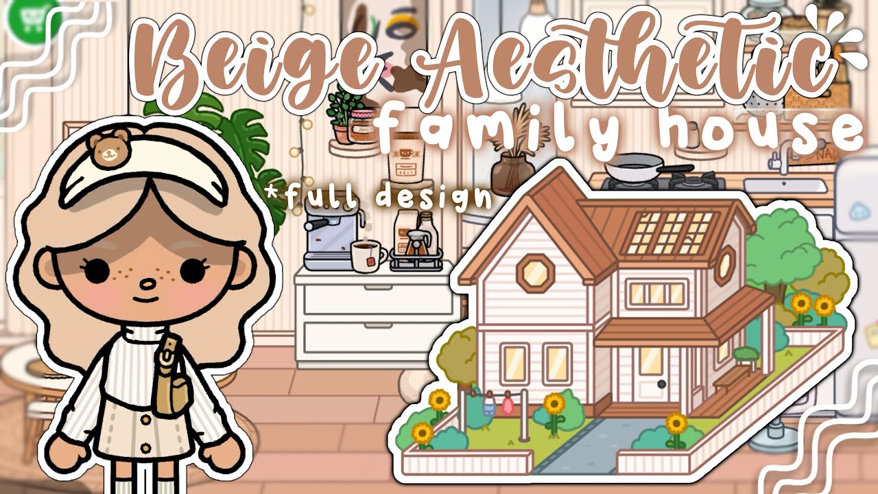 Beige Aesthetic Family House Makeover 🏡✨🌿 | Toca Life World 🌍