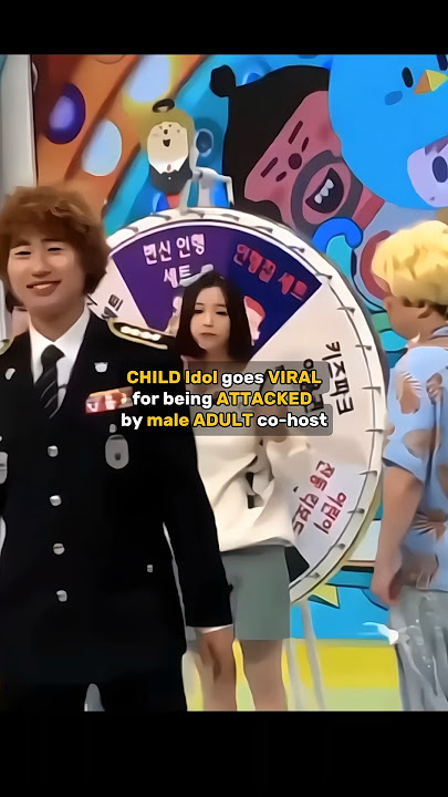 CHILD Idol goes VIRAL for being ATTACKED by CO-HOST... | #kpop #idol #triples #shorts