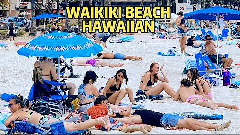 [4K] WALKING LIFE WAIKIKI BEACH  Hawaiian Ala Moana Honolulu Hawaii NIGHT 2022 Walking Tour & Travel
