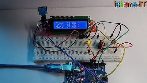 Lập trình Cảm biến DHT11-Sensor- Còi Buzzer-LED-LCD1602-I2C Tạo thiết bị tự động cảnh báo nhiệt độ.