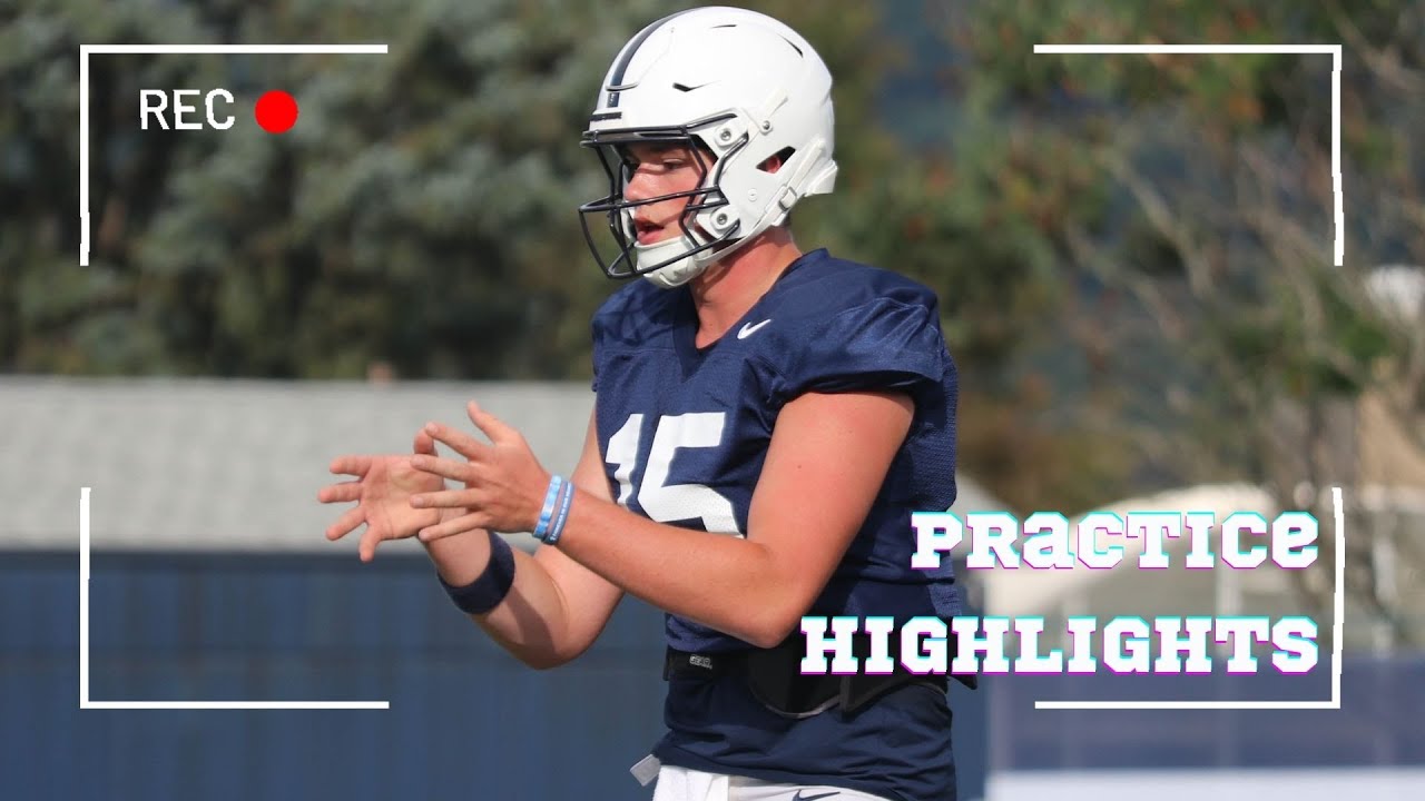 Основные моменты тренировки команды Penn State: все внимание на Дрю Аллара в матче против Западно...