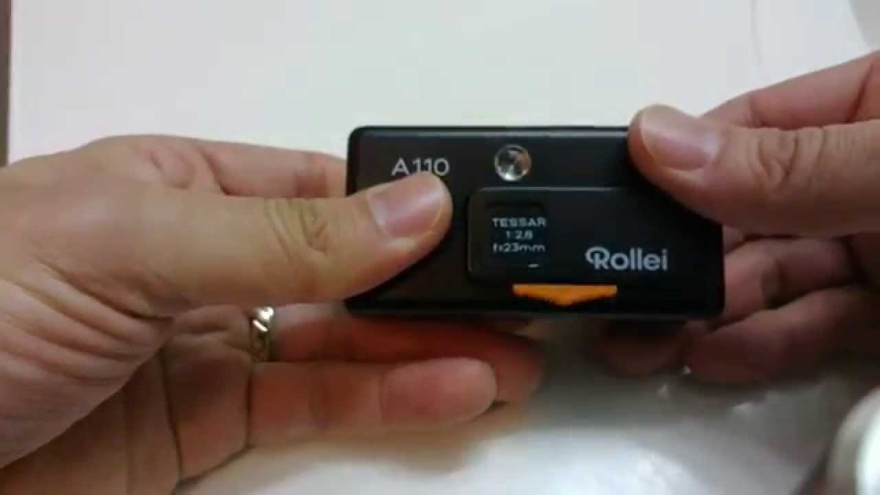 Opening a Rollei A110 - YouTube