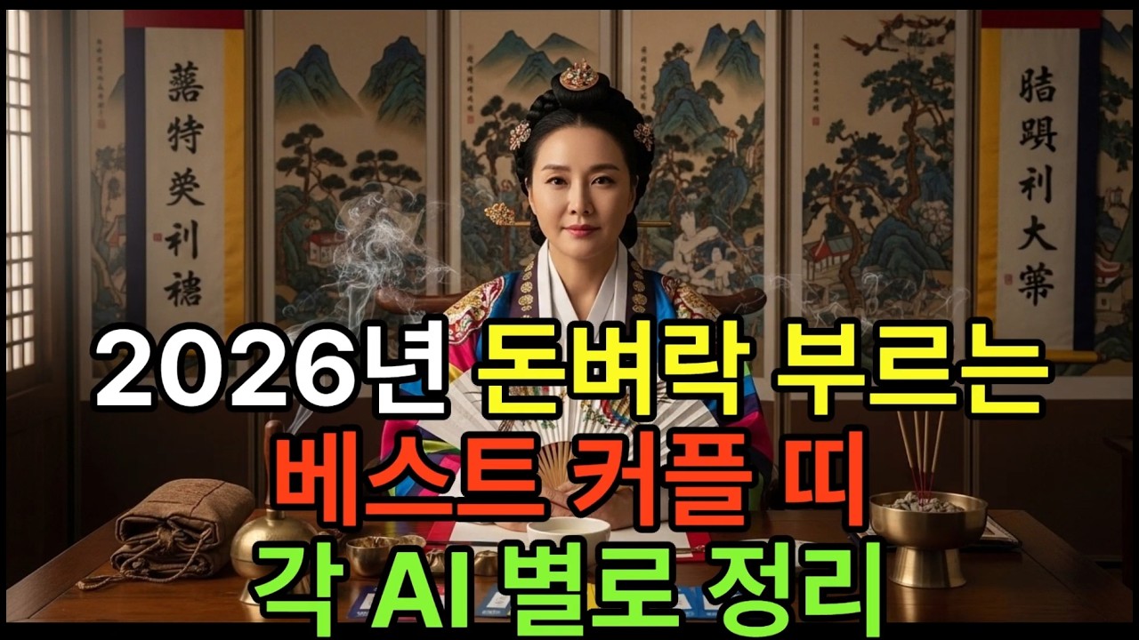 2026년 돈벼락부르는 베스트커플띠 각 AI별로 정리