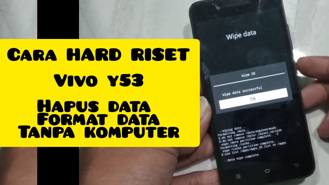 cara hard reset hp Vivo y53 riset semua hp tanpa komputer