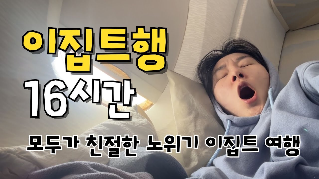 피라미드 보면서 저녁 먹기 | 두바이 경유 이집트행 비행기 | 에미레이트 기내식