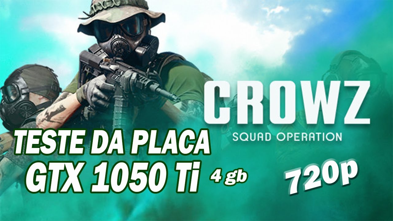 GTX 1050ti - TESTE NO CROWZ EM HD  Novo Game 2022 ( 720p )