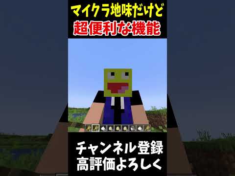 地味だけど知ると便利な新要素!!#Minecraft #アップデート #裏技