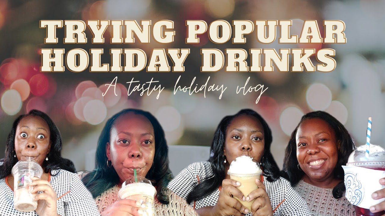 Trying Local Coffee Shops Holiday Drinks 2020 [Starbucks, Cafe Blue] (part 1)| Just Nella