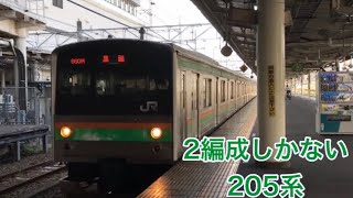 2編成しかない通常タイプの宇都宮線205系電車（元埼京線）