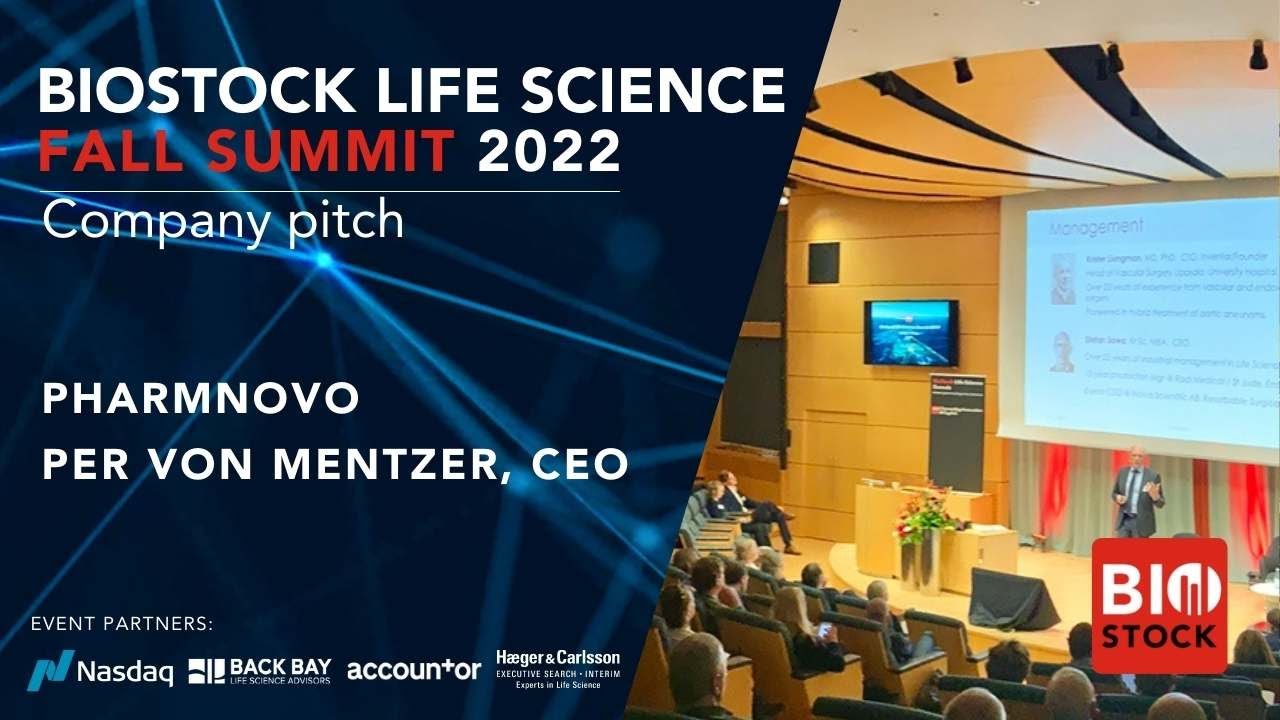 BioStock Life Science Fall Summit 2022 | Pitch: PharmNovo