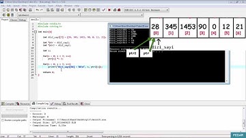Kolay C Programlama Dersleri 15 - Pointer (Dizi İlişkisi)