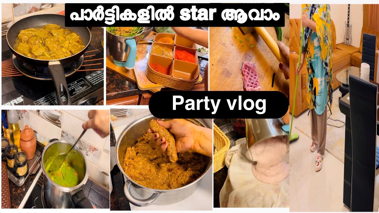 Quick Dinner Party Vlog/പെട്ടെന്ന് ഒരുക്കിയ ഒരു പാർട്ടി😊full day vlog 😍