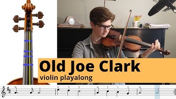 Old Joe Clark violin play-along
