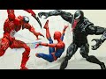 Spider-man Captured Venom And Carnage Prison Break In Spider-verse | Figure Stop Motion