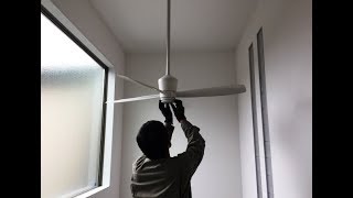 シーリングファン取付工事 吹き抜け Youtube シーリングファン取付工事 吹き抜け Youtube