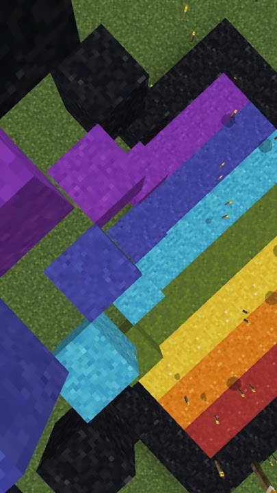 #music #minecraft #радуга #квадратный Радужный квадрат из цветного ...