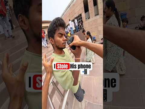 I stole their expensive phones🤑 #thief #steal #iphone #parkour #shorts