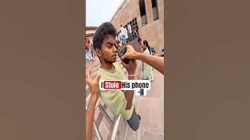 I stole their expensive phones🤑 #thief #steal #iphone #parkour #shorts