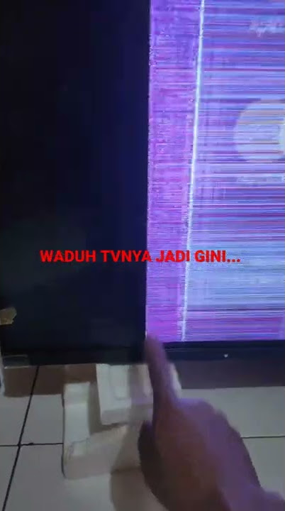 Realme Smart Tv nya jadi Bergaris Rusak panel Lcdnya#shorts