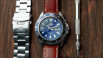 How to Change your Watch Leather Strap - Quick & Easy Tutorial - Orient Mako XL | Watchscope