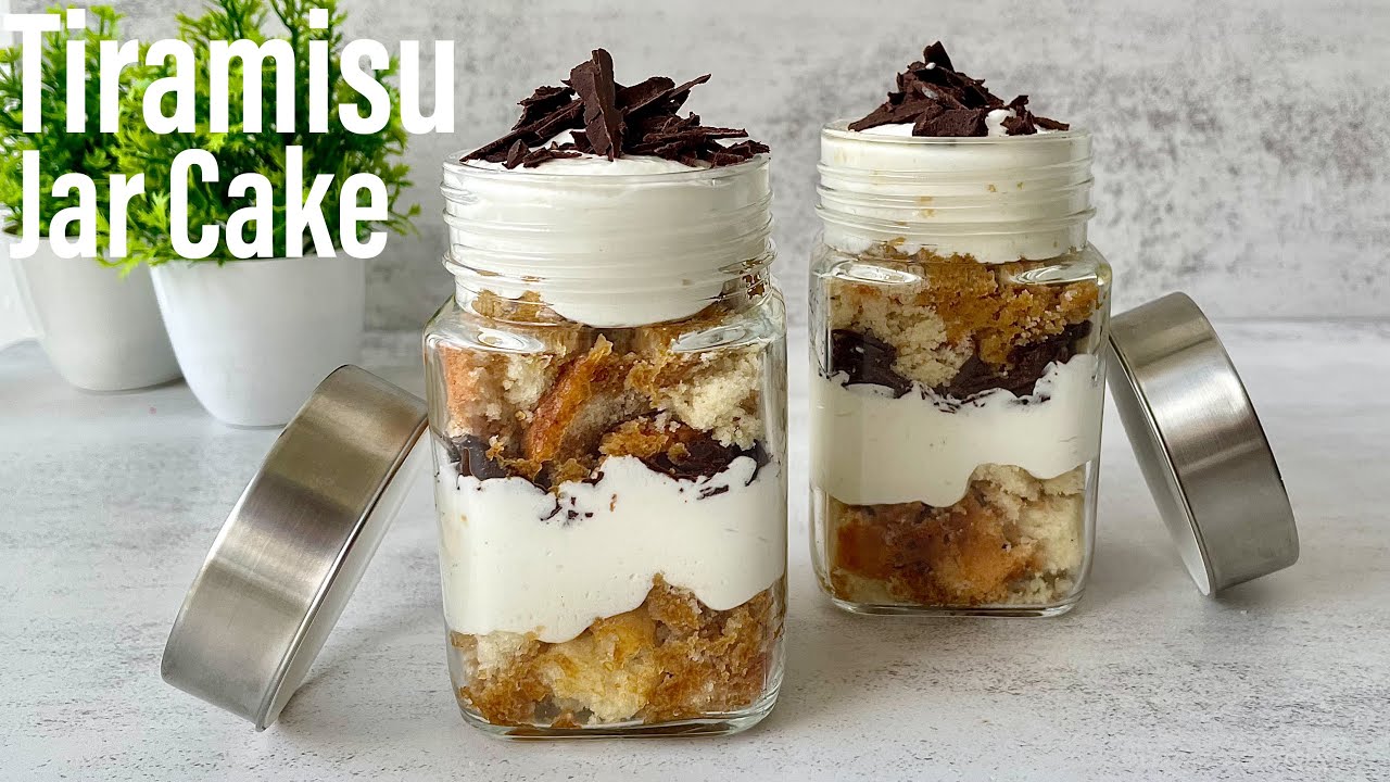 TIRAMISU JAR CAKE Tiramisu in a Cup Eggless Tiramisu Recipe Jar