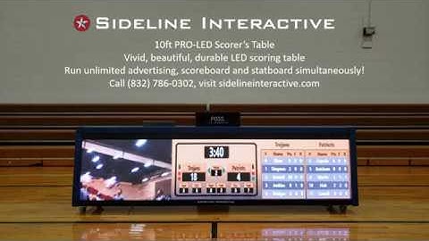 Sideline Interactive led table with advertising scoreboard