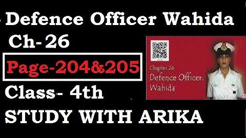 Defence Officer Wahida Ch-26 (Pg- 204 & 205) Class-4