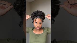 High Puff Hairstyle On My Short Hair