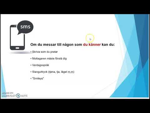 Video: Hur Man Skriver Ett SMS Till Telefonen