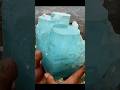 This Giant Aquamarine Crystal Looks Unreal #aquamarine #crystal #gemstone #raregems #nature #shorts
