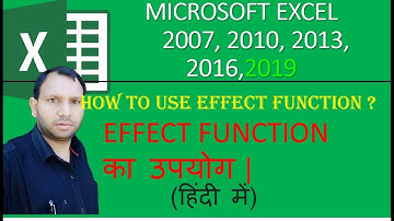 MS Excel: Excel EFFECT Function || How to use the Excel EFFECT function || Effect Formula ||