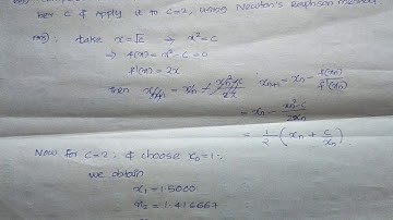 MA202.Probability distributions ,Transforms and Numerical methods.MODULE 5 _Part 4_ Newton method