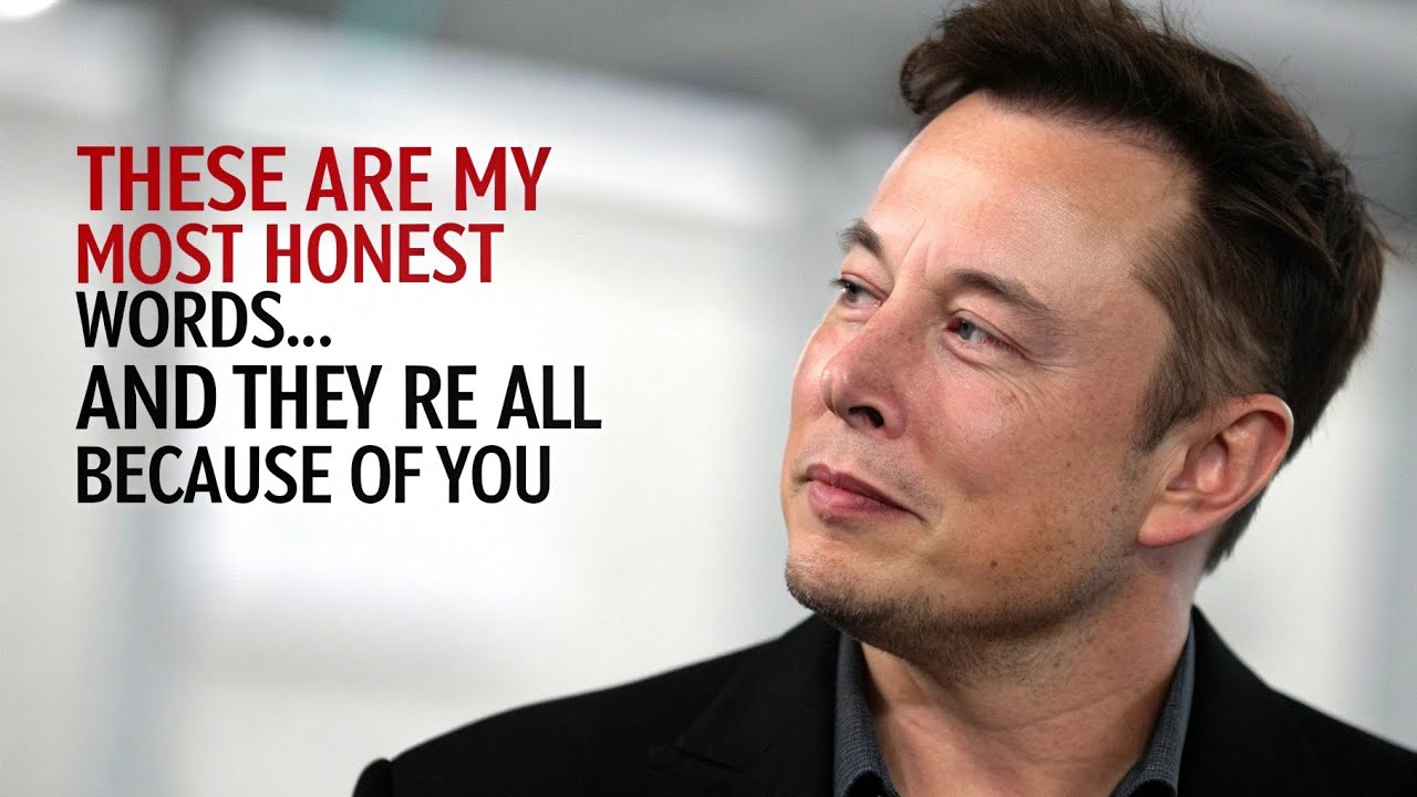 THESE ARE MY HONEST WORDS...AND THEY ARE ALL BECAUSE OF YOU