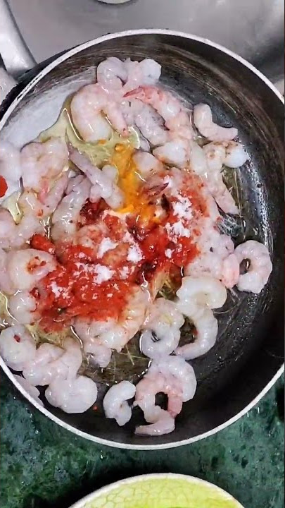 Ghar ka Jhinga fry Masala Prawns Home Made | street food #shorts #streetfood #prawns  #prawnsfry