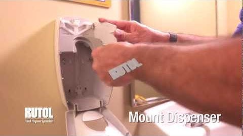 How to Install Kutol EZ Hand Hygiene Manual Commercial Soap Dispenser