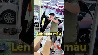 Bệ tì tay phi thuyền bọc lại da theo màu ghế