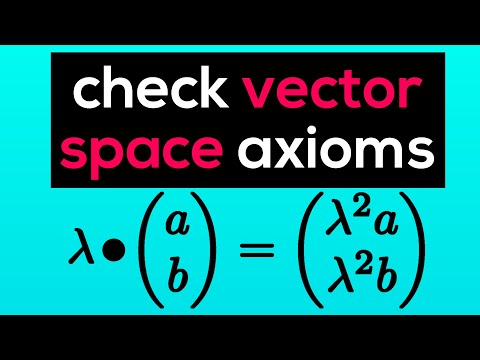Checking Vector Space Axioms of a Special Vector Space