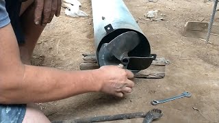 fabricacion artesanal de bomba axial de agua
