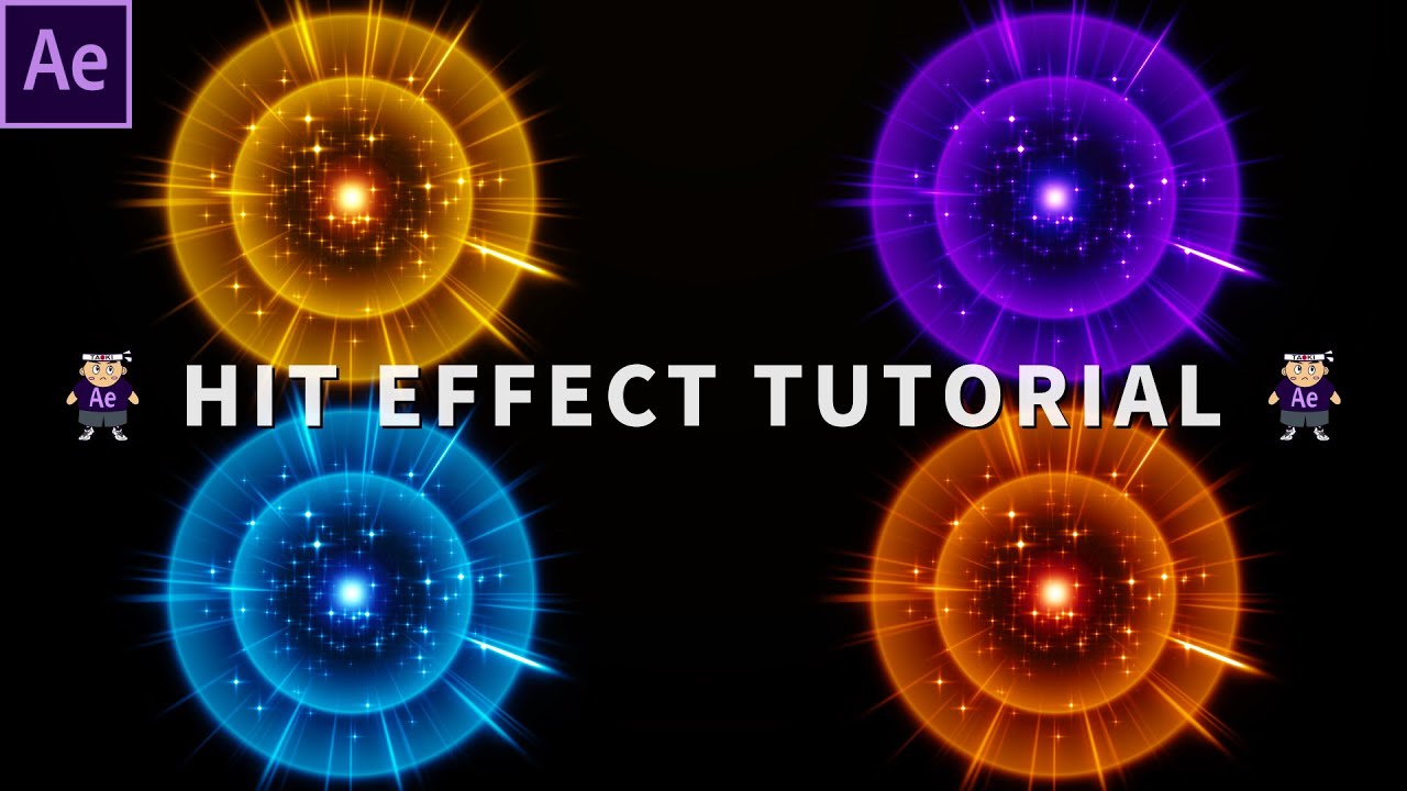 Hit effects in After Effects【Anime Explosion】【Game Effect】【遊技機エフェクト