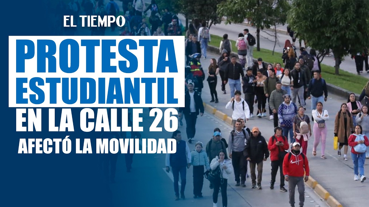 Protesta estudiantil en la Calle 26 colapsó TransMilenio por tres horas | EL TIEMPO